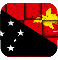 Flags Oceania Papua New Guinea Square 
