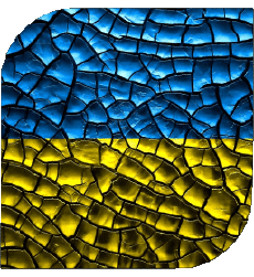 Bandiere Europa Ucraina Quadrato 