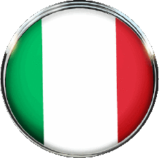 Bandiere Europa Italia Tondo 