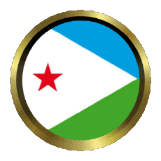 Flags Africa Djibouti Round - Rings 
