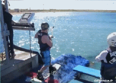 Umorismo -  Fun Sportivo Sci d'acqua Wakeboard Gamelle Fail 