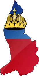 Drapeaux Europe Liechtenstein Carte 
