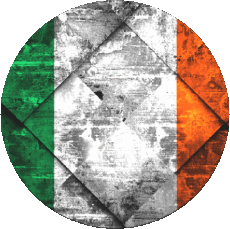 Fahnen Europa Irland Runde 