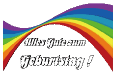 Messagi Tedesco Alles Gute zum Geburtstag Zusammenfassung - geometrisch Sfondo trasparente 021 