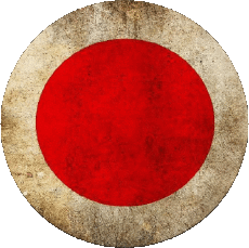 Drapeaux Asie Japon Rond 