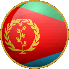 Flags Africa Eritrea Round 