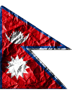 Banderas Asia Nepal Forma 