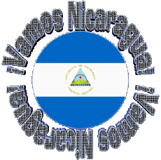 Messagi Spagnolo Vamos Nicaragua Bandera 