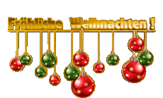 Mensajes Alemán Fröhliche  Weihnachten Serie 07 