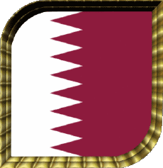 Bandiere Asia Qatar Quadrato 