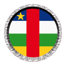 Flags Africa Centrafrique Round - Rings 
