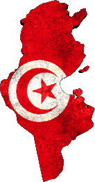 Flags Africa Tunisia Map 