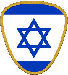 Drapeaux Asie Israël Forme 01 