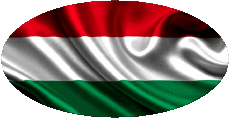 Flags Europe Hungary Oval 