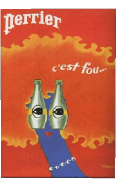 Humor -  Fun Retro posters - Brands Perrier 