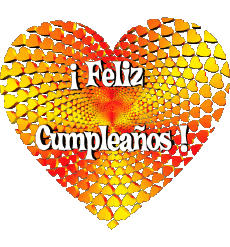 Nachrichten Spanisch Feliz Cumpleaños Corazón 007 