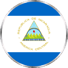 Bandiere America Nicaragua Tondo 