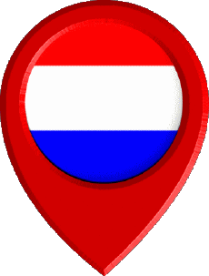 Drapeaux Europe Pays-Bas Epingle de Localisation 