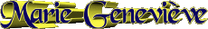 Vorname WEIBLICH - Frankreich M Zusammengesetzter Marie Geneviève 