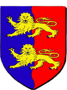 Wappen-Fahnen Frankreich Abteilungen - Städte 50 Manche Wappen