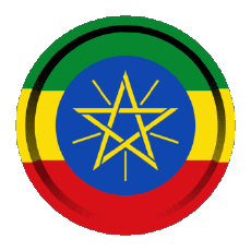Drapeaux Afrique Ethiopie Rond - Anneaux 