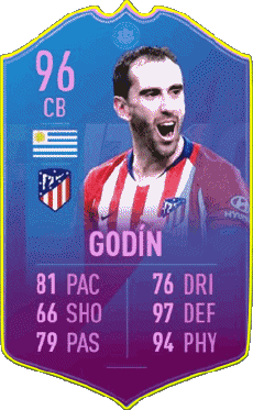 Multimedia Videospiele F I F A - Karten Spieler Uruguay Diego Godín 