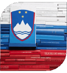 Bandiere Europa Slovenia Quadrato 