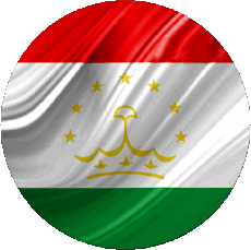 Fahnen Asien Tadschikistan Runde 