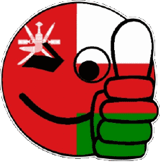 Drapeaux Asie Oman Smiley - OK 