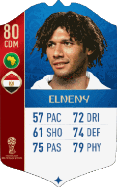 Multimedia Vídeo Juegos F I F A - Jugadores  cartas Egipto Mohamed Elneny 
