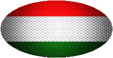 Flags Europe Hungary Oval 