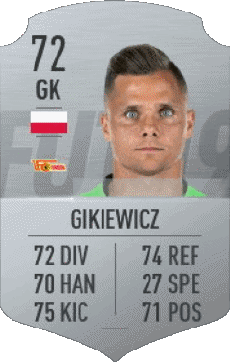 Multimedia Vídeo Juegos F I F A - Jugadores  cartas Polonia Rafal Gikiewicz 