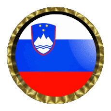 Bandiere Europa Slovenia Rotondo - Anelli 