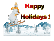 Messages English Happy Holidays Winter Serie 06 