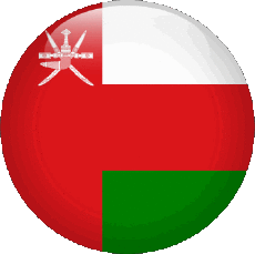 Bandiere Asia Oman Tondo 