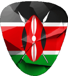 Fahnen Afrika Kenia Form 01 