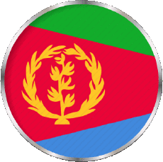 Bandiere Africa l'Eritrea Tondo 