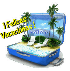 Mensajes Español Felices Vacaciones Fondo transparente 10 