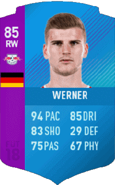 Multi Media Video Games F I F A - Card Players Germany Timo Werner 