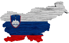 Drapeaux Europe Slovénie Carte 