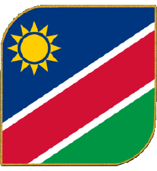 Bandiere Africa Namibia Quadrato 