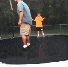 Humor -  Fun Sports Trampoline Outside Fail 