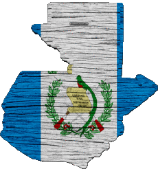 Banderas América Guatemala Mapa 