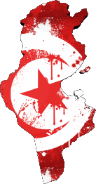 Drapeaux Afrique Tunisie Carte 