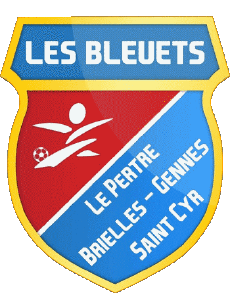 Sports FootBall Club France Logo Bretagne 35 - Ille-et-Vilaine Les Bleuets le Pertre Brielles Gennes St Cyr le GR 