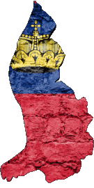 Drapeaux Europe Liechtenstein Carte 