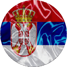 Drapeaux Europe Serbie Rond 