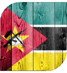 Bandiere Africa Mozambico Quadrato 
