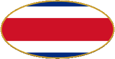 Fahnen Amerika Costa Rica Oval 01 