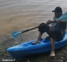 Umorismo -  Fun Sportivo Canoa Kayak Cadute - Fail 